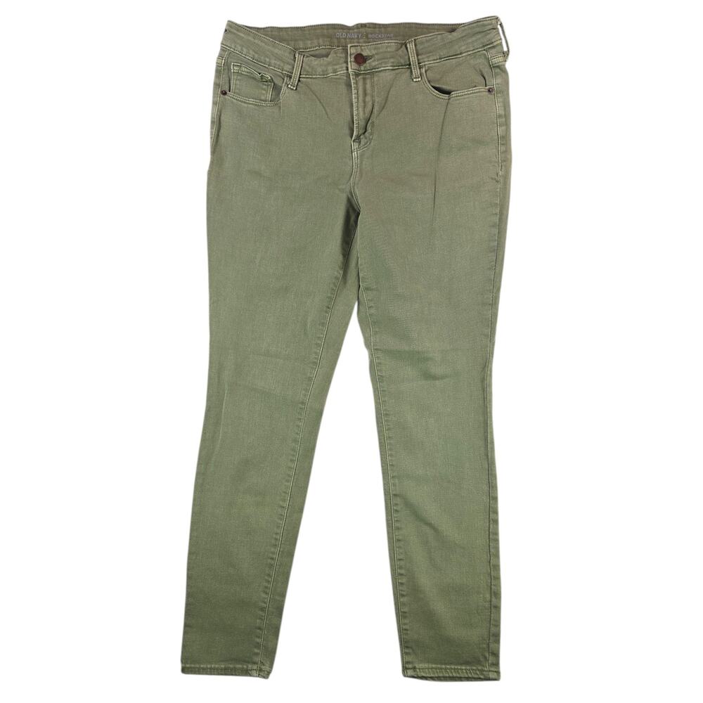 Old Navy | Sage Green, Mid-Rise Rockstar Jeans | Size 12